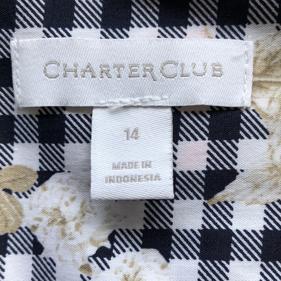 🔥NWT🔥 Charter Club Women’s Sleeveless Button Up Front Blouse - Picture 3 of 7